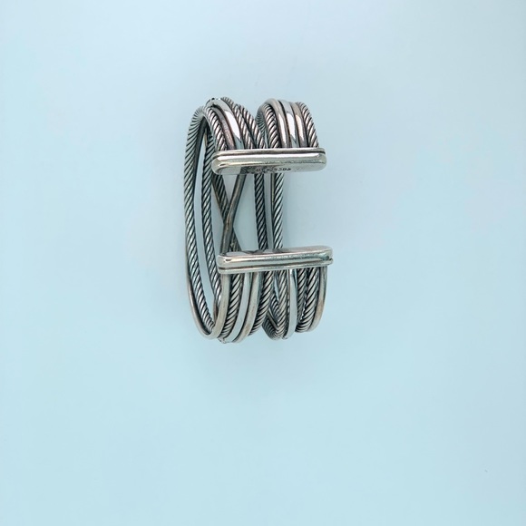 David Yurman Crossover Cuff Bracelet w/Diamonds - Picture 3 of 6